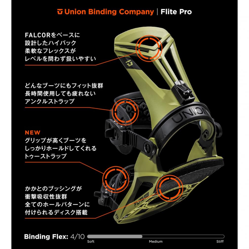 Amazon | ユニオン スノーボード ビンディング メンズ フライトプロ