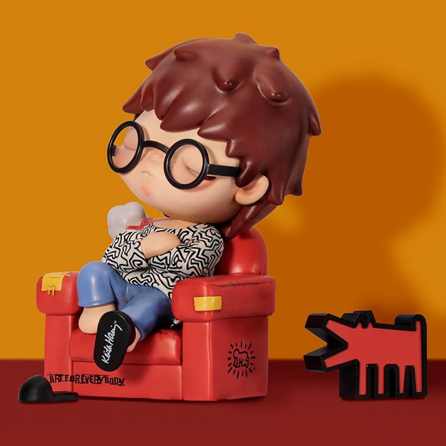POP MART Hirono x Keith Haring Figurine Articulated Character