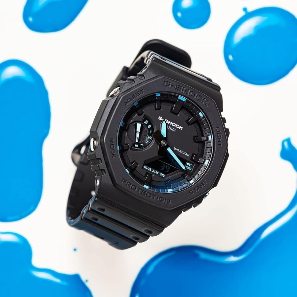 Amazon.com: G-Shock GA2100-1A2 Neon Accent Watch, Blue : Clothing