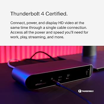 Belkin Thunderbolt 4 Dock Pro, Tek 8K 60hz, Çift 4K Ekran Uyumlu