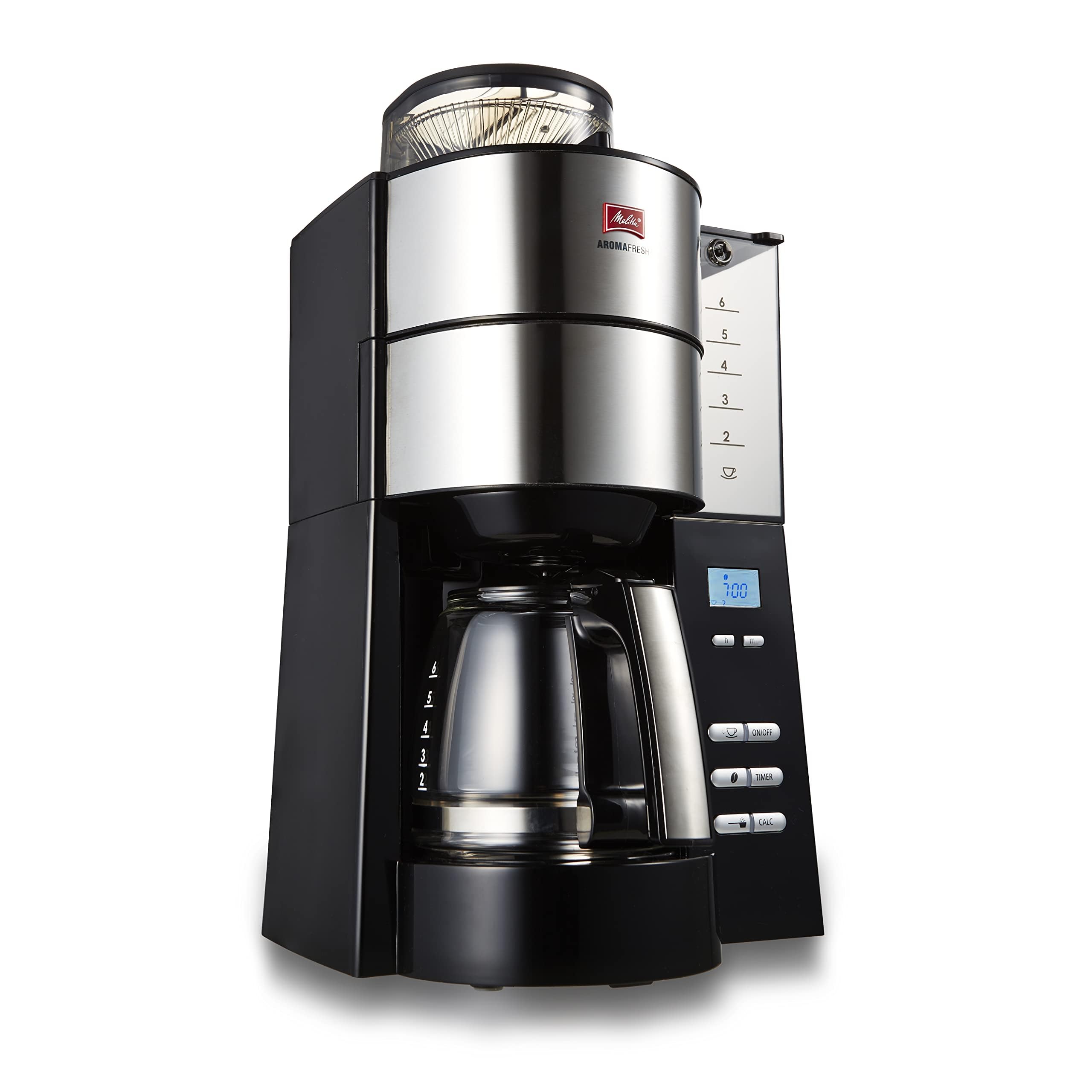 Amazon | メリタ(Melitta) 全自動 コニカル式 コーヒーメーカー ミル