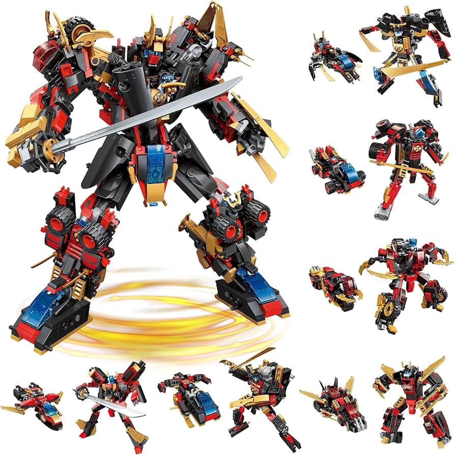 Amazon.co.jp: QLT QIAOLETONG 12イン1 変形メカロボット組み立て