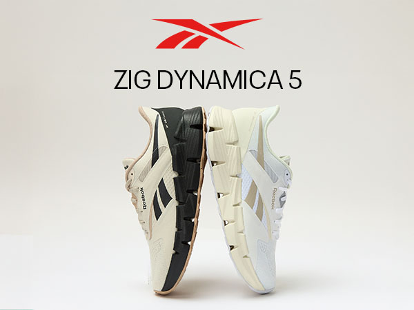 Amazon.com | Reebok Zig Dymanica 5 Running Shoes for Men, Chalk/AI
