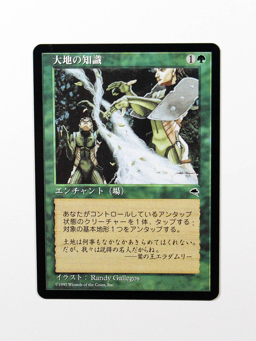 Earthcraft JPN/ 大地の知識 regular from Tempest (TMP) MTG Proxy