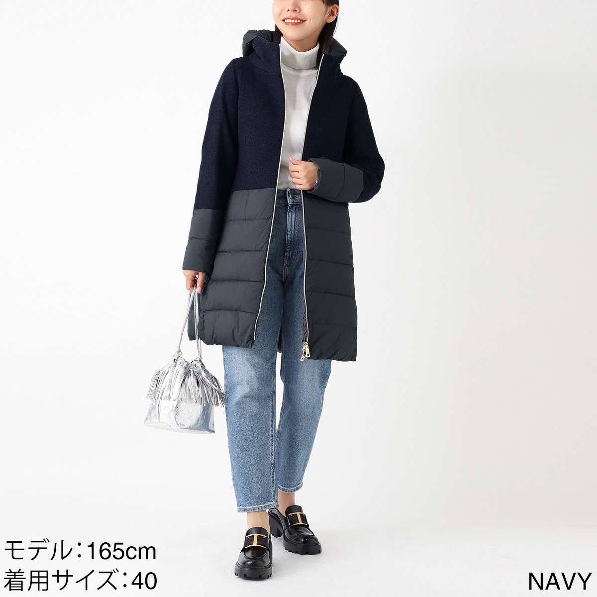 HERNO ヘルノ ダウンコート/DIAGONAL WOOL AND NUAGE PARKA【大きい