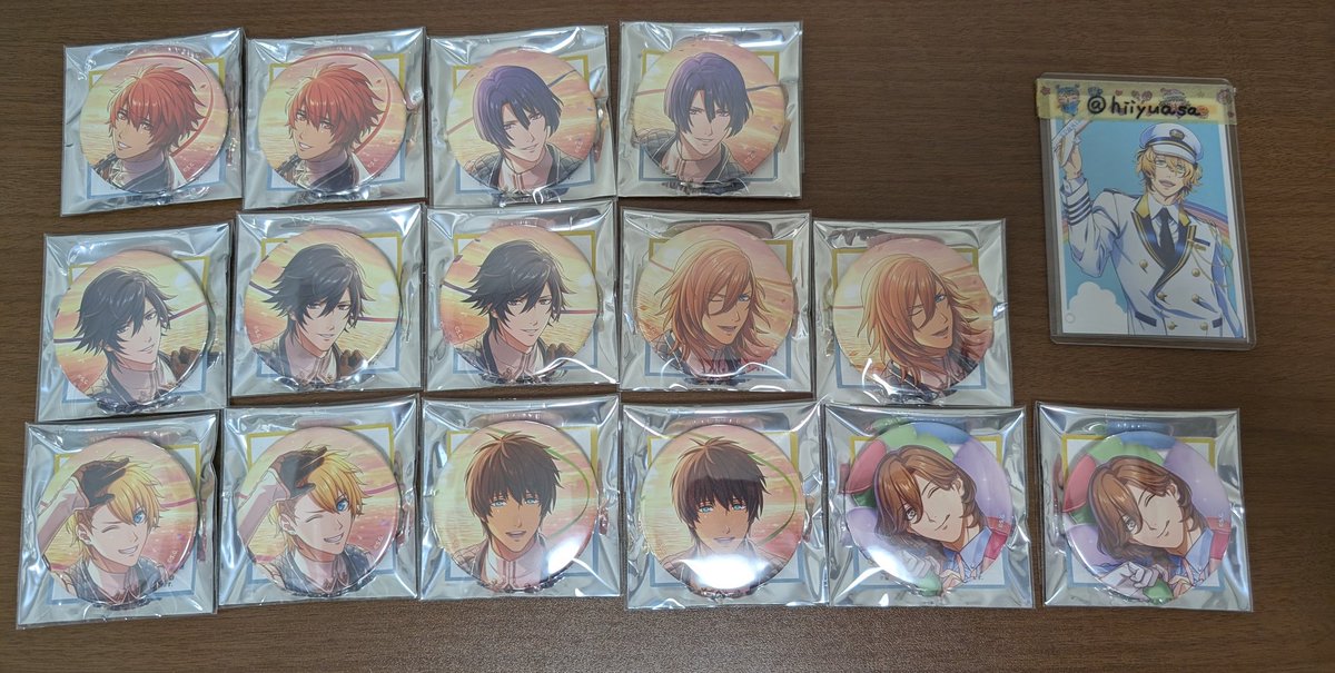 交換・譲渡* うたプリ ライエモ AGF 缶バッジ 譲 音也2、真斗2、トキヤ