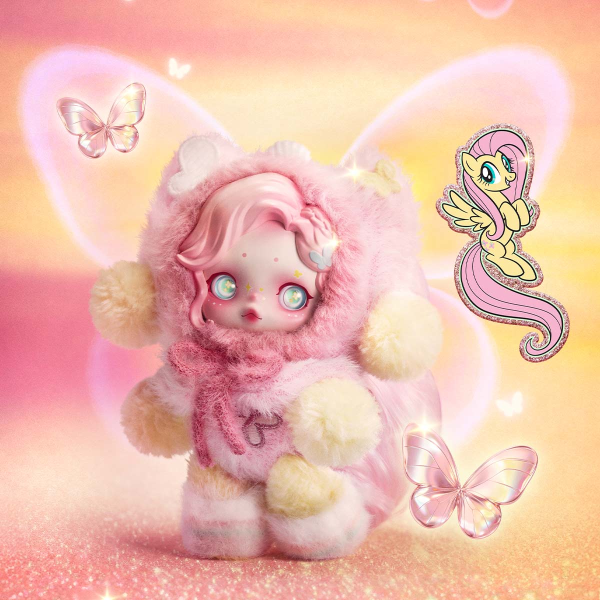 SKULLPANDA × My Little Pony Series Plush Doll Pendant - POP MART