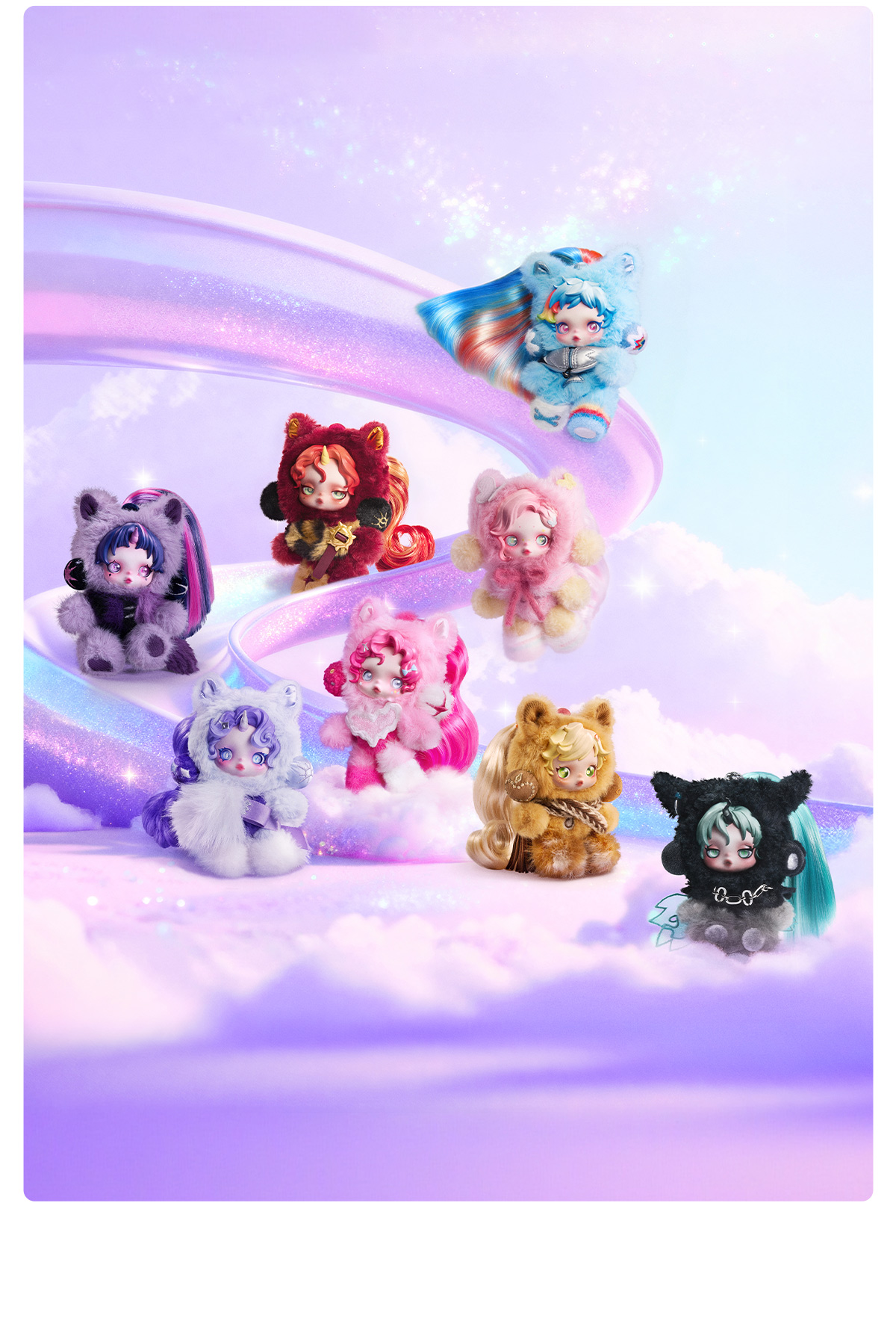 SKULLPANDA × My Little Pony シリーズ ぬいぐるみペンダント - POP