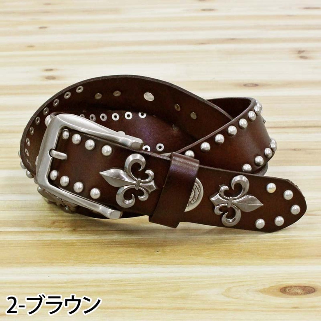 トップイズム TopIsm ベルト メンズ 本革 レザー ウエスタン スタッズ