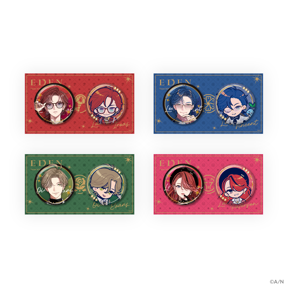 エデン組 4th Anniversary】缶バッジセット｜にじさんじオフィシャルストア