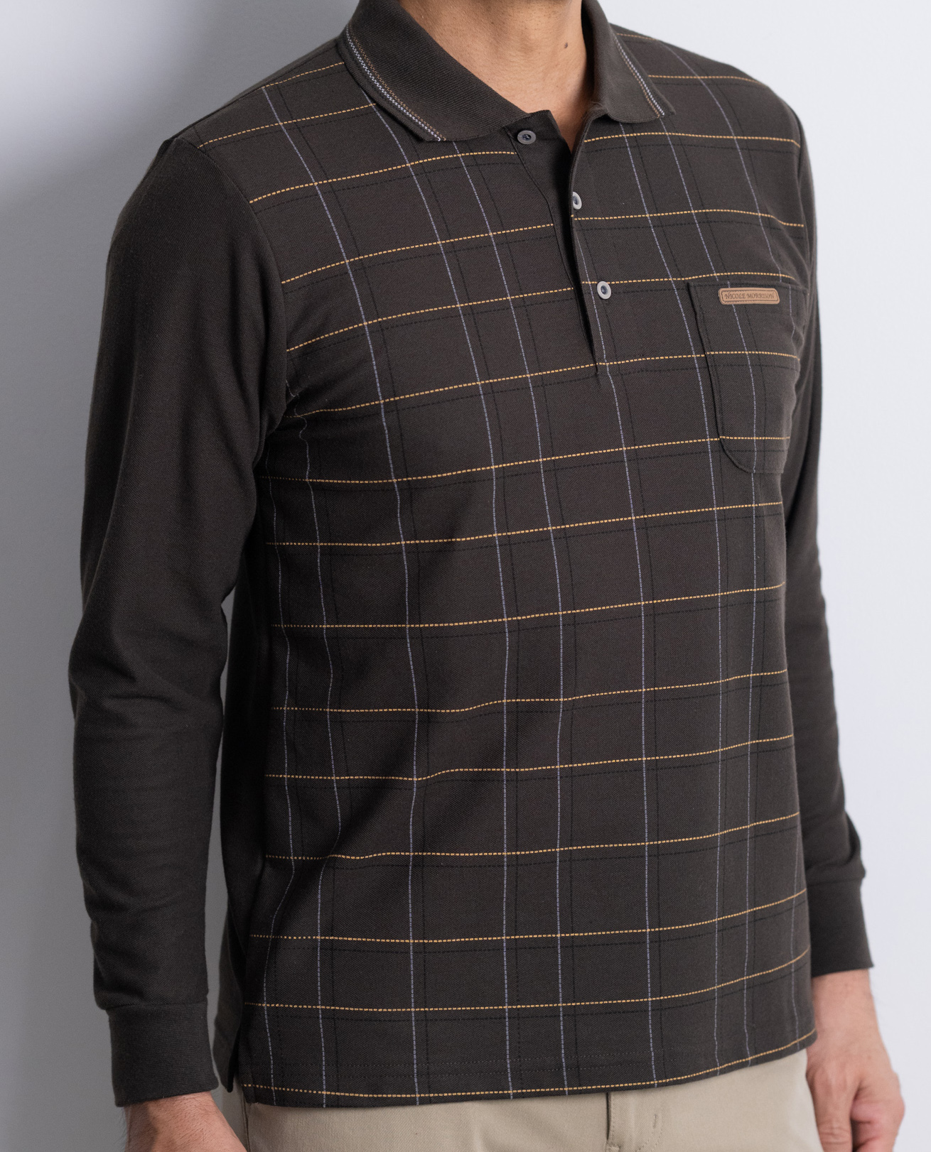 SALE40%OFF／【NICOLE MORRISON】鹿の子チェック柄ポロシャツ