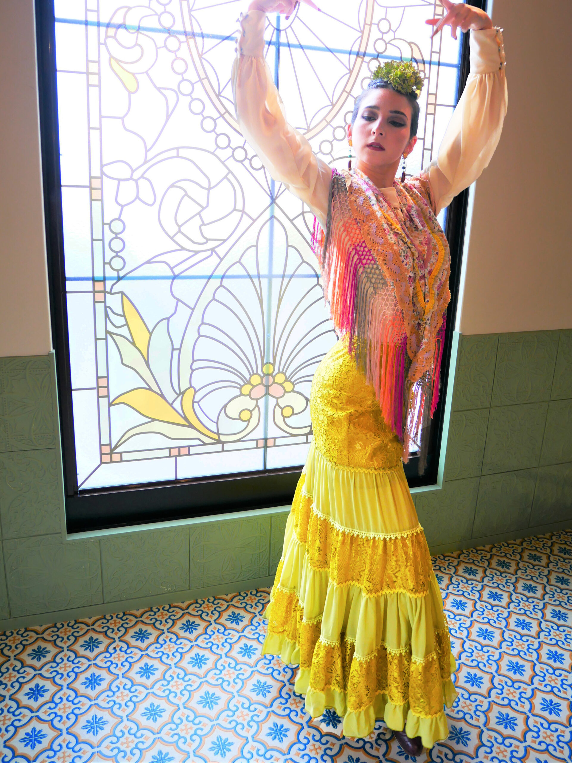 ソニアジョーンズ フラメンコ ファルダ ペイズリー柄