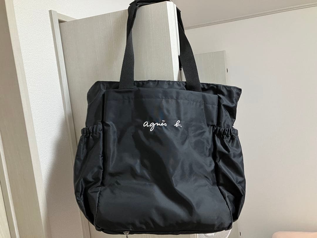 美品　1回使用のみ！　agnès b. ブラック マザーズバッグ