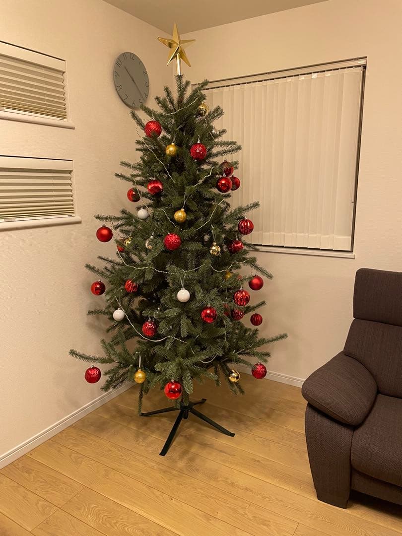 クリスマスツリー IKEA イケア 約200cm 装飾付き