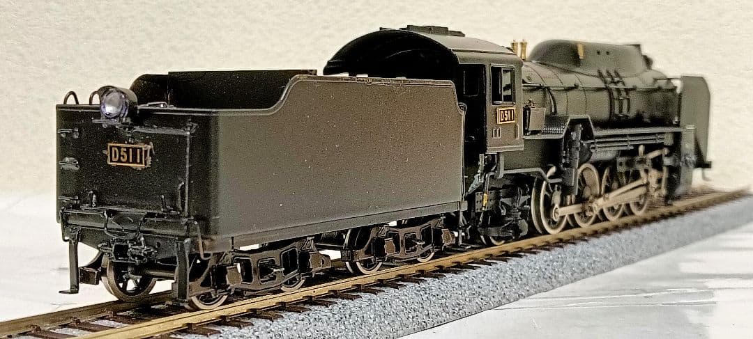 HOゲージ 天賞堂 アダチ D51半流蒸気機関車、カンモーター