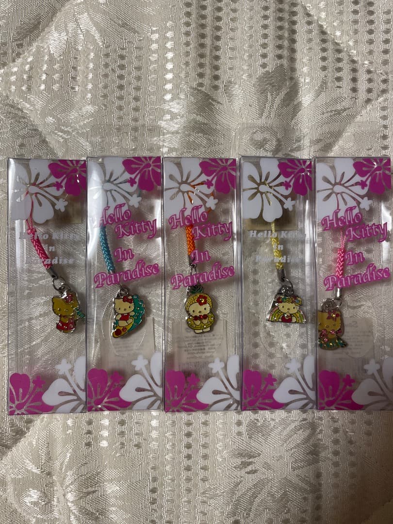 ハワイ限定　ハローキティ ストラップ 5個セット
