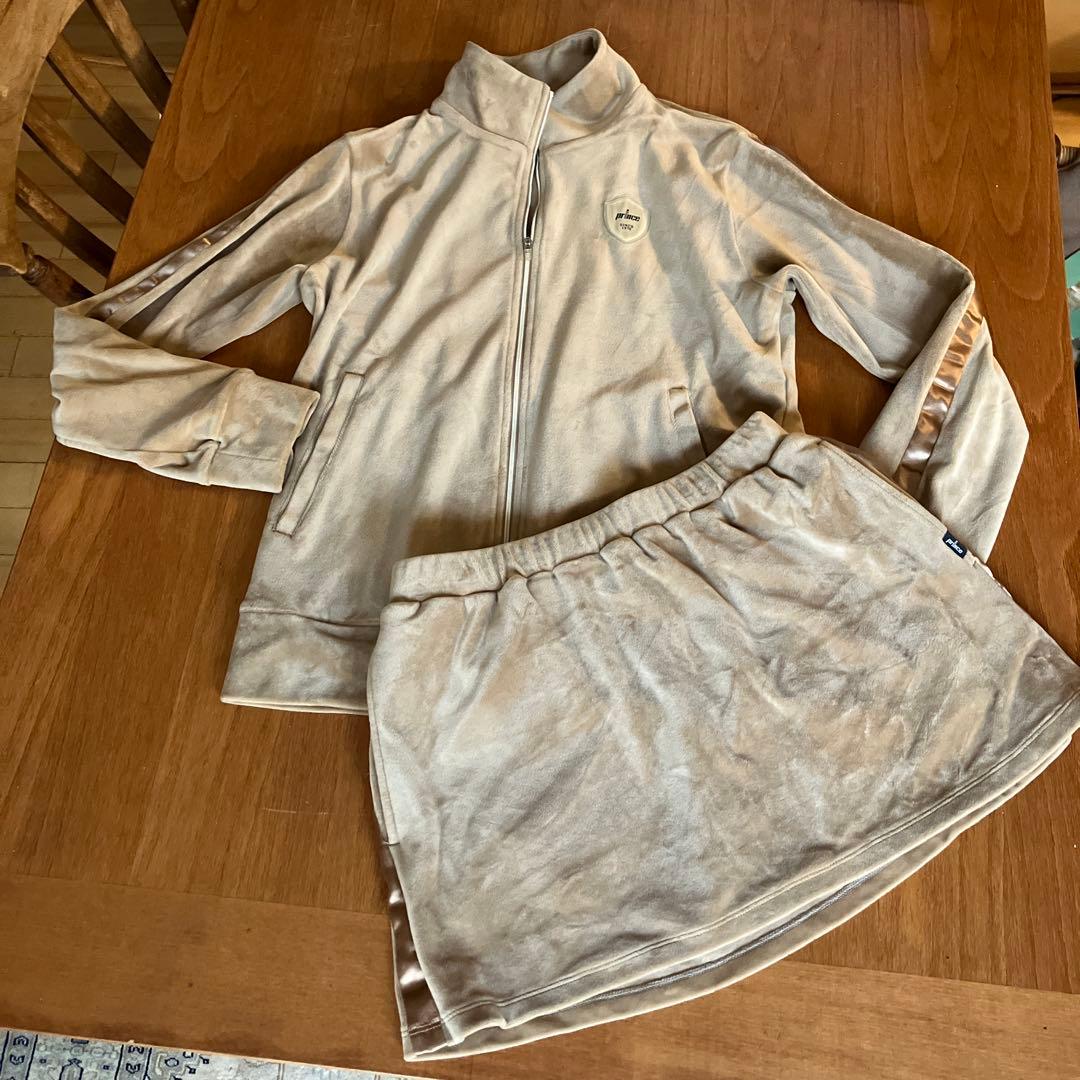 prince ベロアジャケット&ベロアスカート　ベージュ　Mサイズ