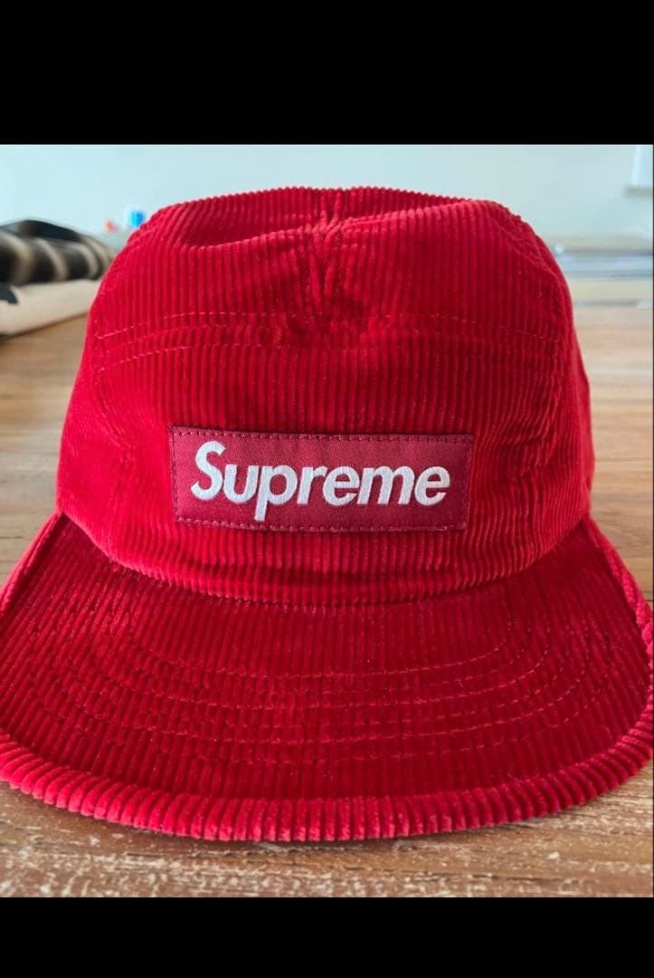 Supreme コーデュロイ レッドキャップ