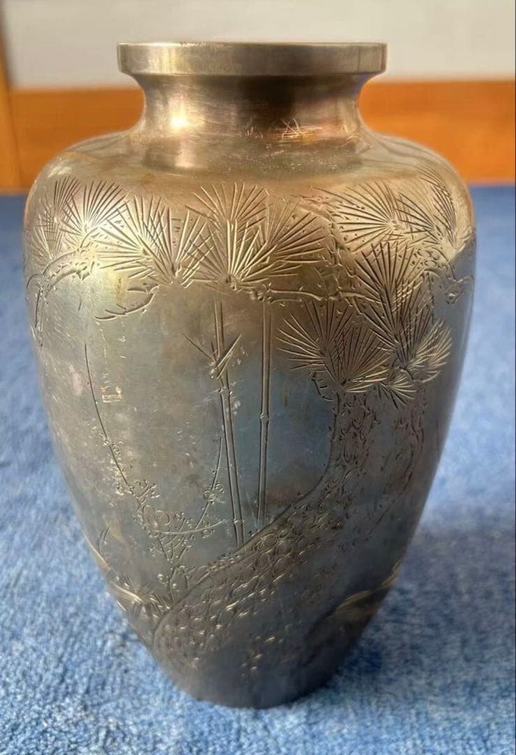 純銀製 銀製品 骨董品 古美術 時代物　銀杯　約531g