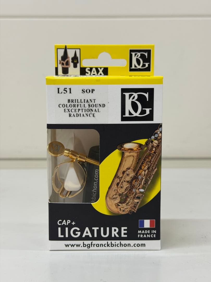【新品未使用】BG ソプラノサックス用リガチャー　L51 GP 金メッキ
