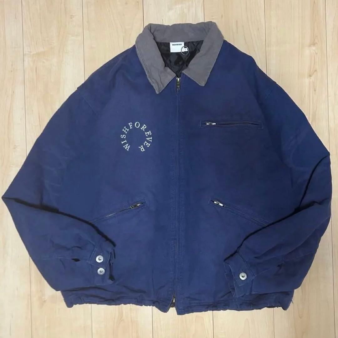 値下げ交渉大歓迎‼️WISH FOREVER ネイビー ジャケット L