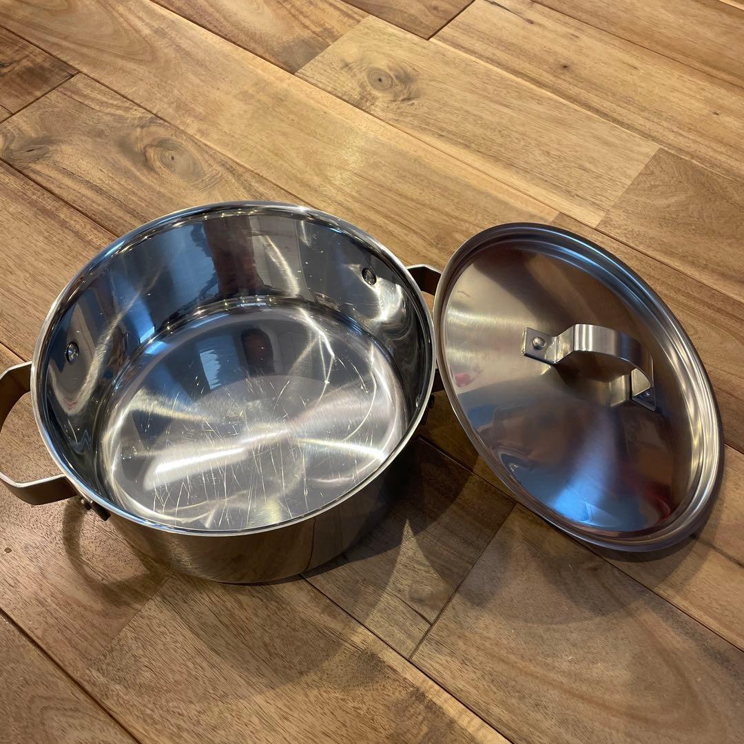 フライングソーサー　究極の鍋 三層鋼クラッド鍋・両手 21cm