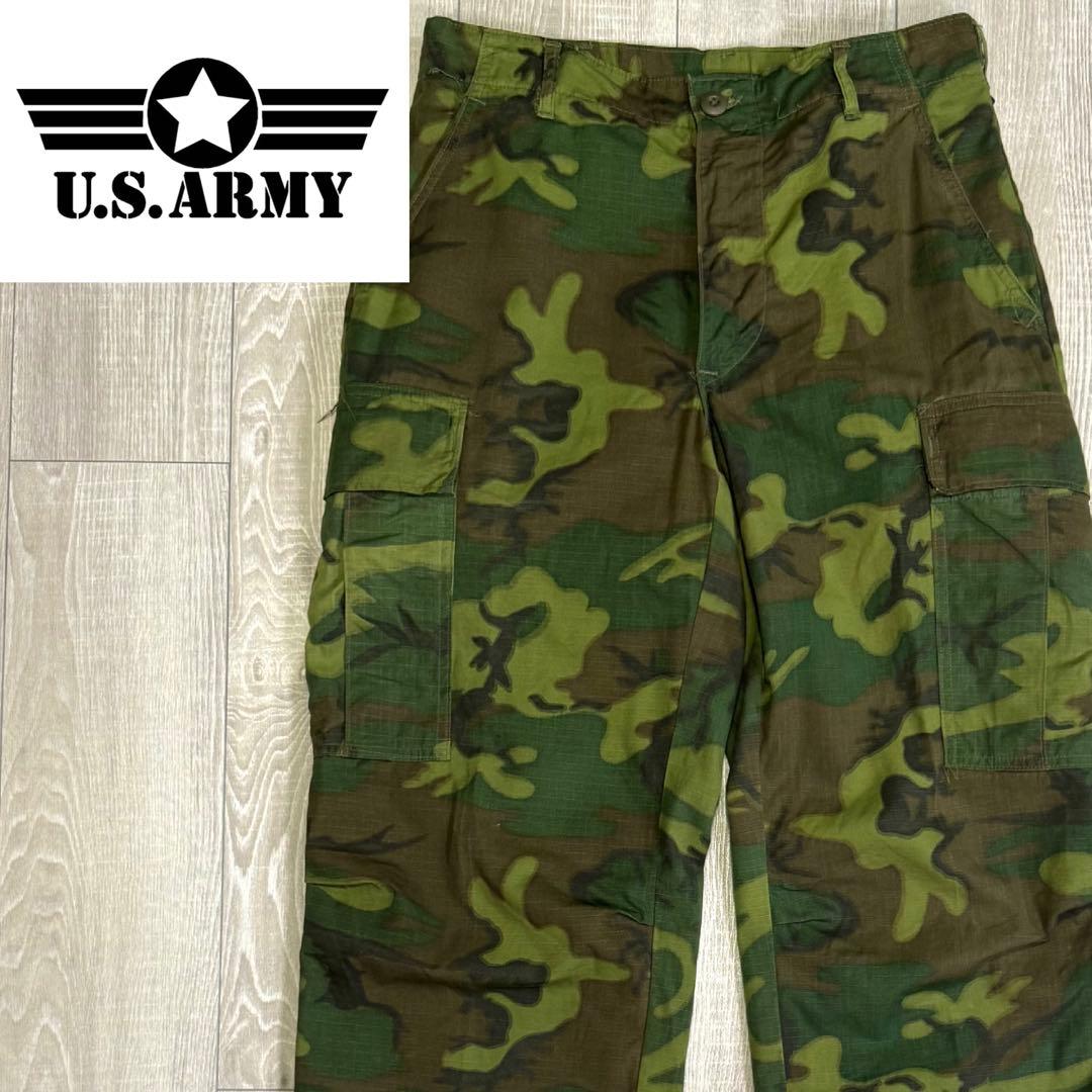 60s ERDLリーフカモパンツ　米軍　US ARMY ベトナム戦 60's US.ARMY ERDL グリーンリーフカモ柄 ジャングルファティーグ