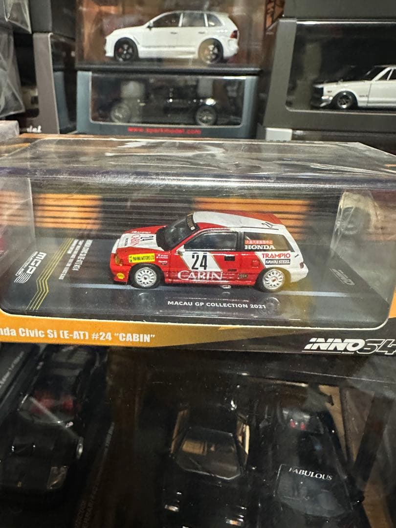イノモデル 1/64 ホンダ シビック Si E-AT マカオGP 1988