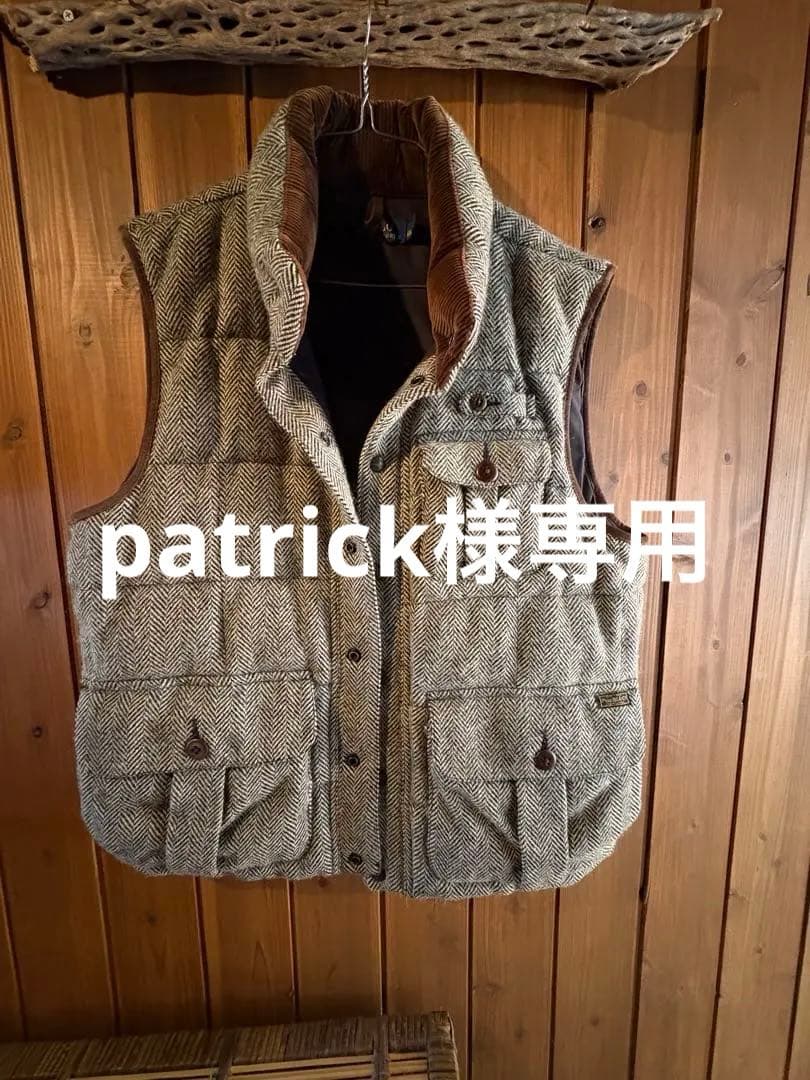 Polo Ralph Lauren ヘリンボーン ダウンベスト L