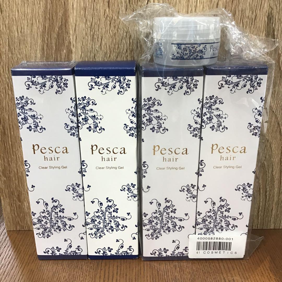 ペスカ　クリア　スタイリングジェル100g×4本＋20gセット ペスカ ヘアスタイリングにも スキンケアにも使える！ クリア