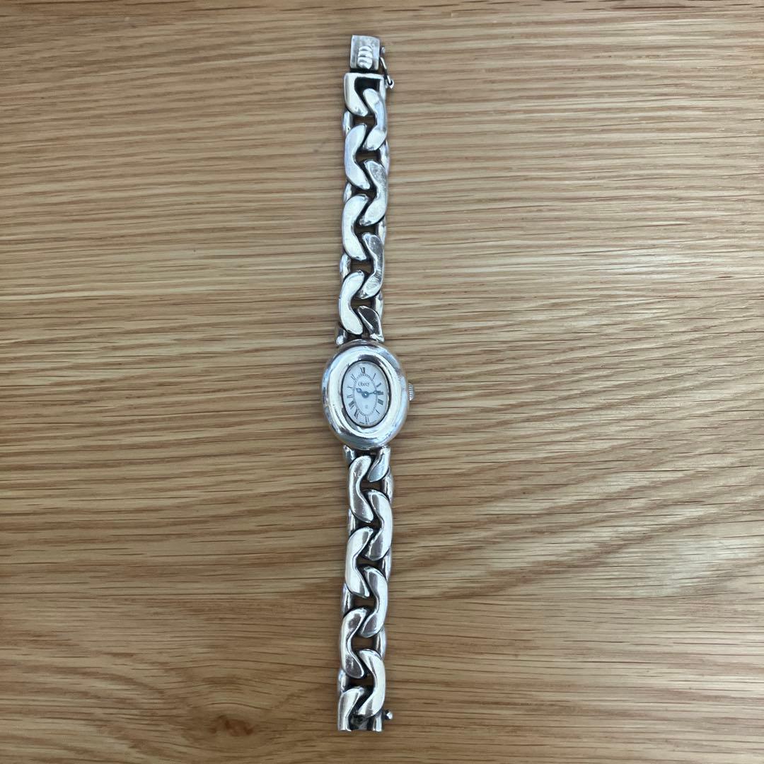 【貴重】オブレイ　時計　ソリッドシルバー無垢