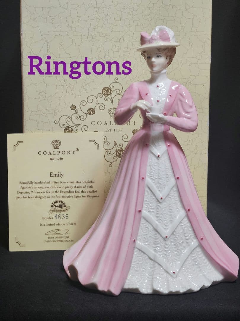 新品箱入り 証明書付き リントンズ エミリー コールポート フィギュリン 美品
