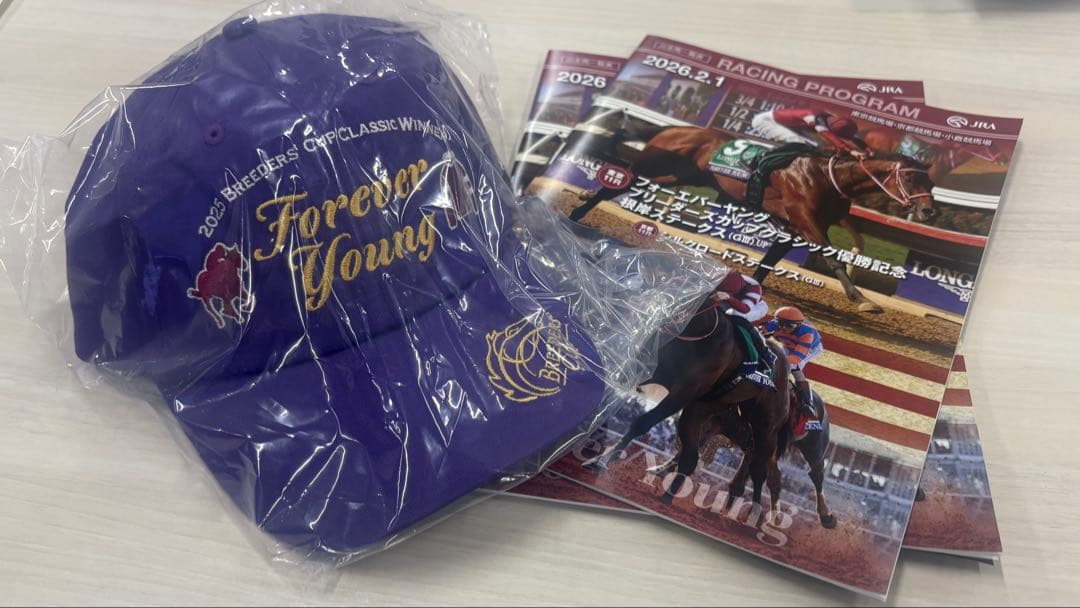 フォーエバーヤング キャップ Welcomeチャンス特別版 非売品 JRA フォーエバーヤング キャップ Welcomeチャンス特別版 非売品 JRA