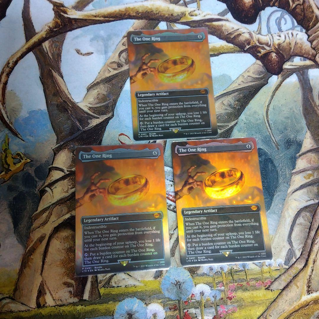 一つの指輪/The One Ring バンドル版3枚セット　MTG 日)一つの指輪 / The One Ring ☆拡張枠☆ 【LTR】 No.380｜MtG通販