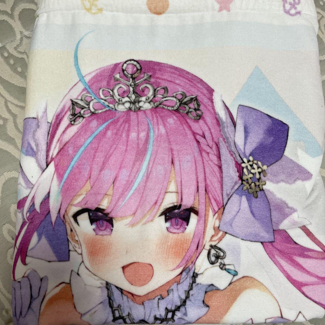 湊あくあBIGバスタオル 湊あくあ VTuber 美少女イラスト ホロライブ バスタオル｜Yahoo!フリマ