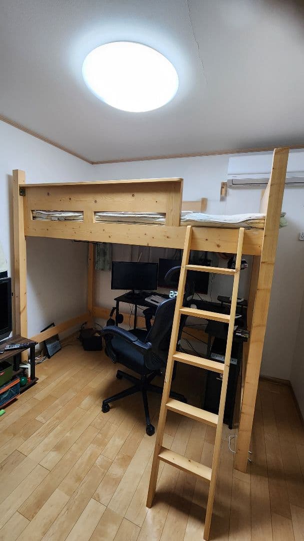 兵庫県姫路市から引取り限定★木製ロフトベッド