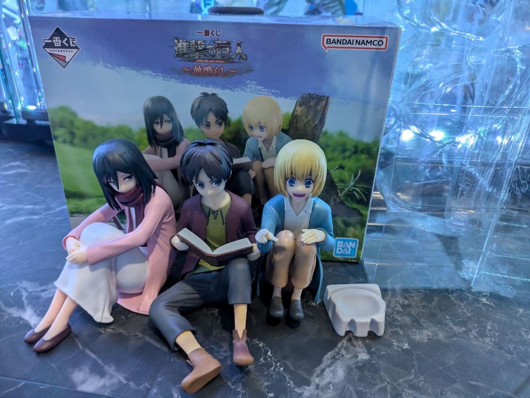 進撃の巨人 A賞 エレン ミカサ アルミン フィギュア 一番くじ フィギュア