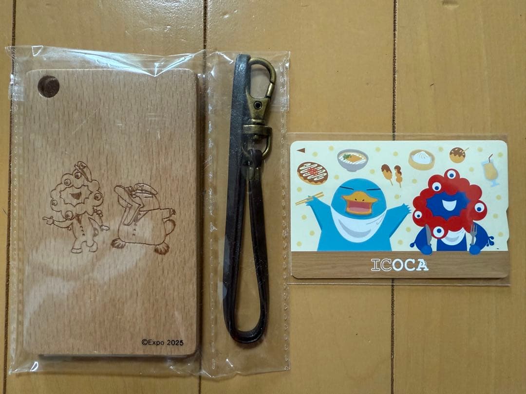 万博限定　ICOCA 木製パスケースセット　大阪関西万博　EXPO ミャクミャク