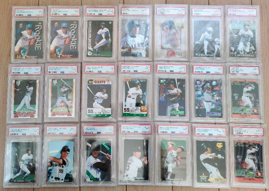 PSA鑑定　21枚セット　日本プロ野球　松井秀喜　松坂大輔　野茂英雄　高橋由伸 週刊ベースボール4000号記念｜松井秀喜×高橋由伸トーク開催＆来場者