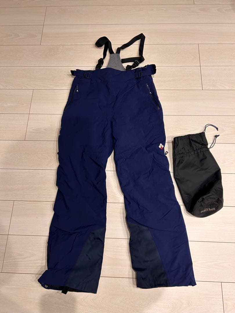 mont-bell ドライテックインシュレーテッドビブ XL ネイビー