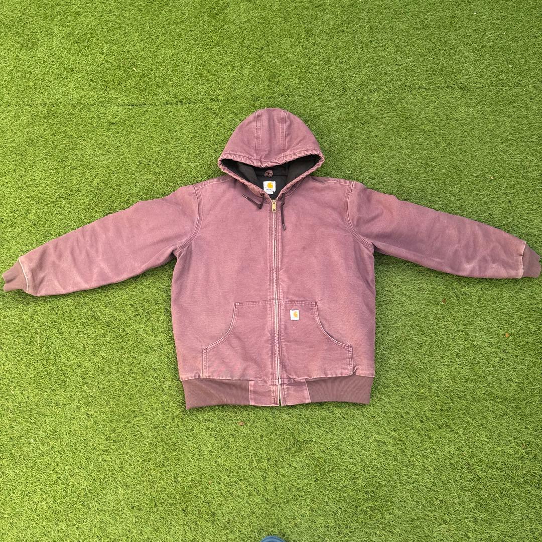 00s Carhartt アクティブジャケット フェード L メキシコ製 00s メキシコ製 carharttカーハート 裏サーマル ダック地 アクティブ