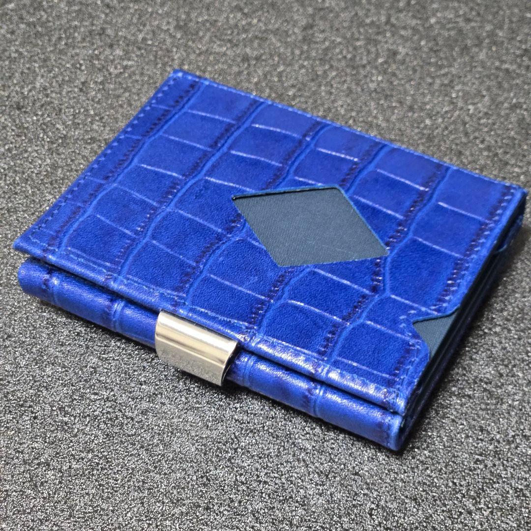 【EXENTRl】エキセントリ マルチウォレットカイマンブルー★