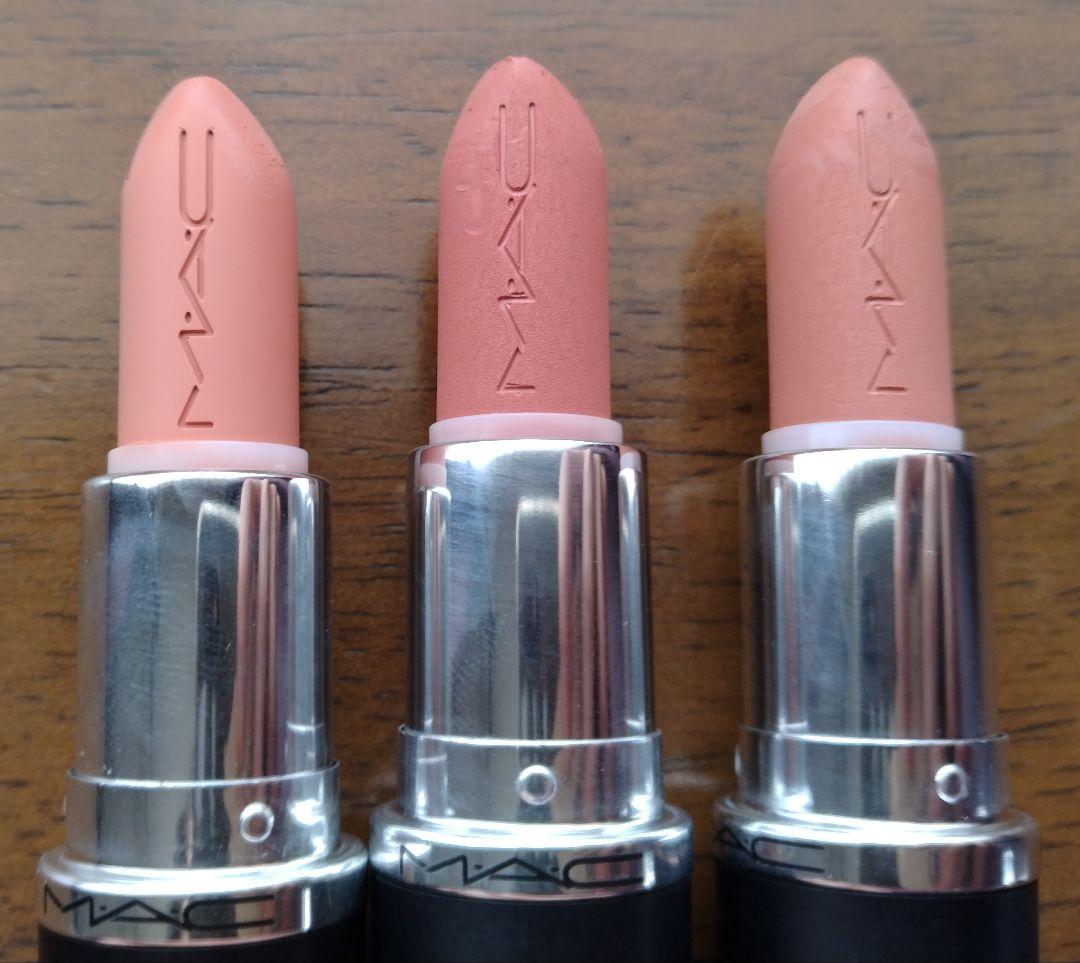 MAC 口紅3本セット ヌードピンク