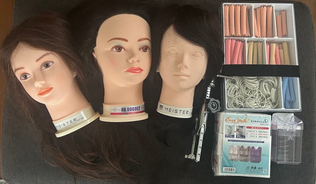 美容師国家試験 ワインディングセット カットウィッグ