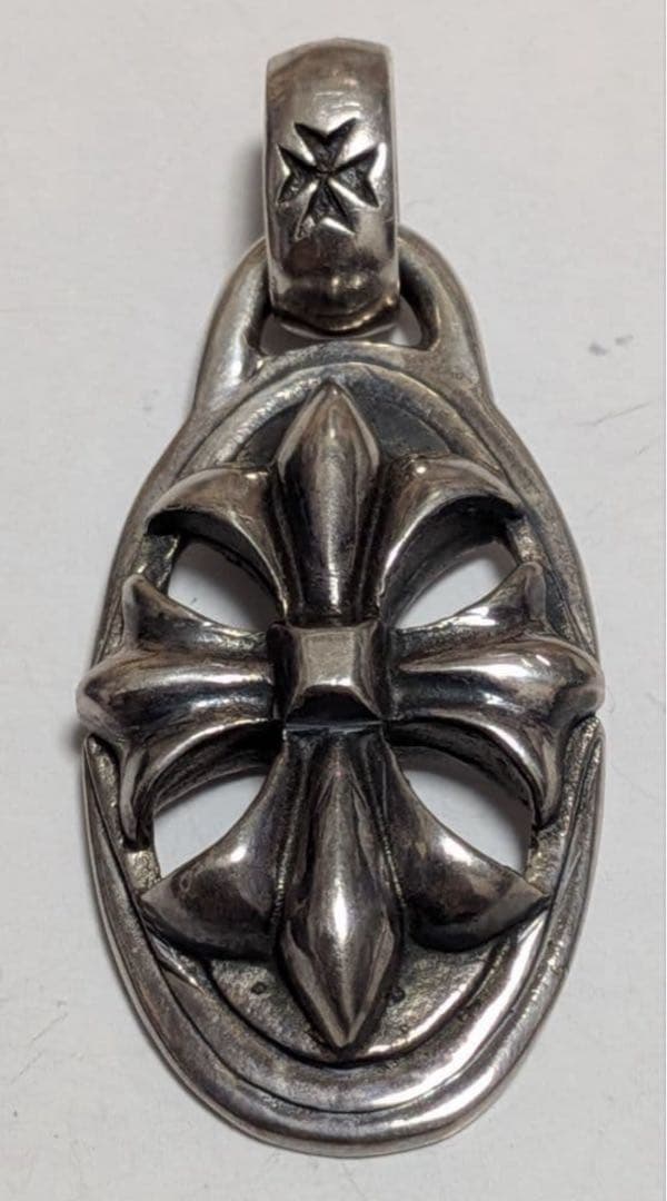 【SILVER horse】クロスオーバルペンダントシルバー925 45.1g