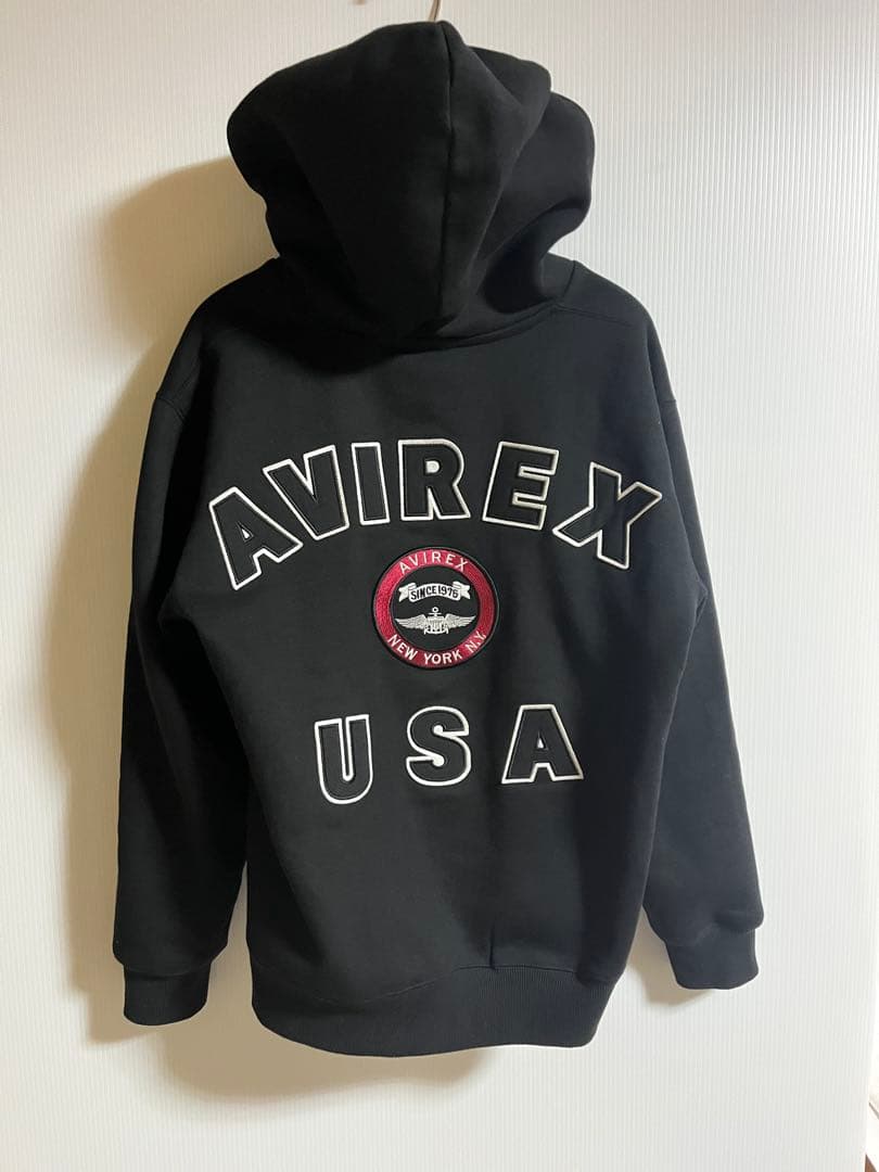 AVIREX アビレックス ブラック パーカー L AVIREX（アヴィレックス） パーカー 「DAILY/デイリー」ZIP UP SWEAT
