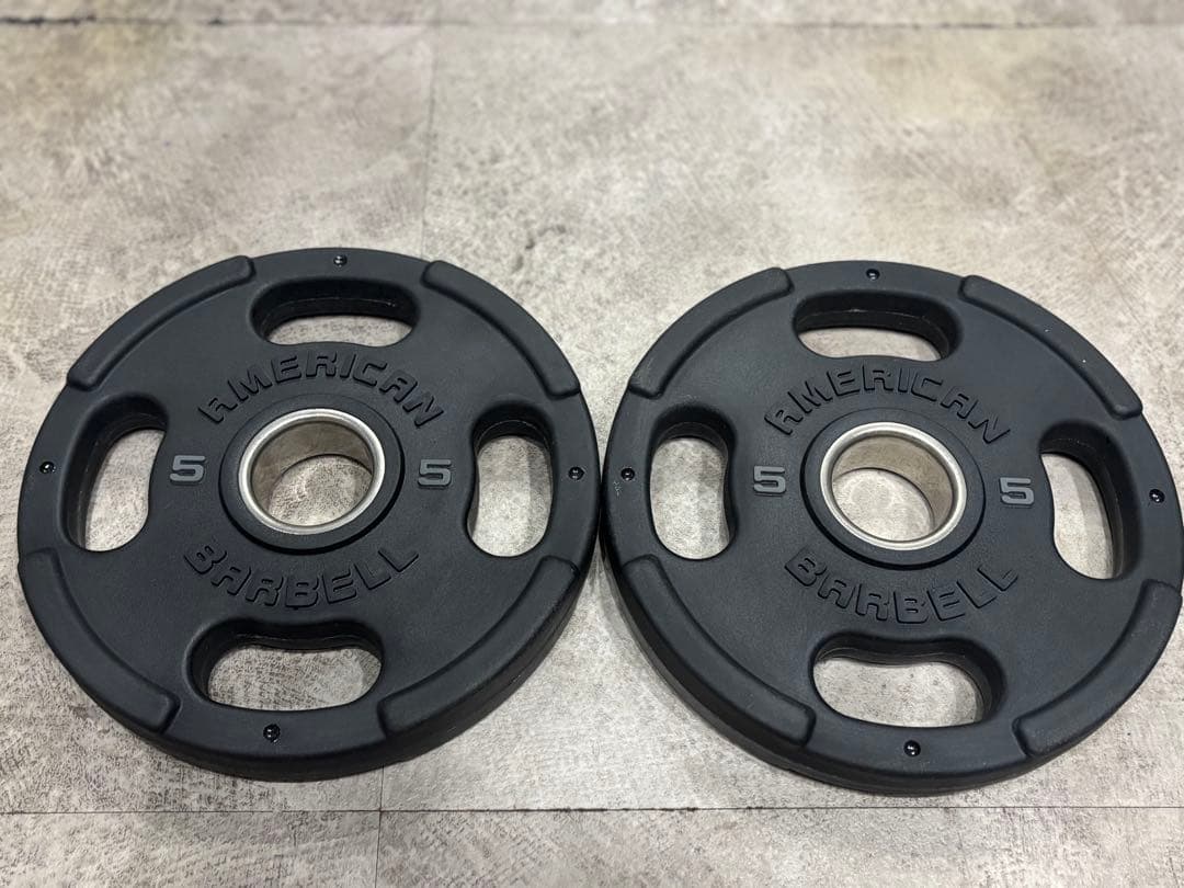 アメリカンバーベル　ウレタンプレート　5kg 2枚