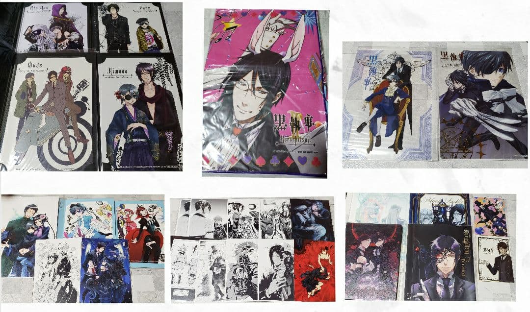 黒執事 紙類 クリアカード ポストカード マウスパッド 大量 まとめ売り
