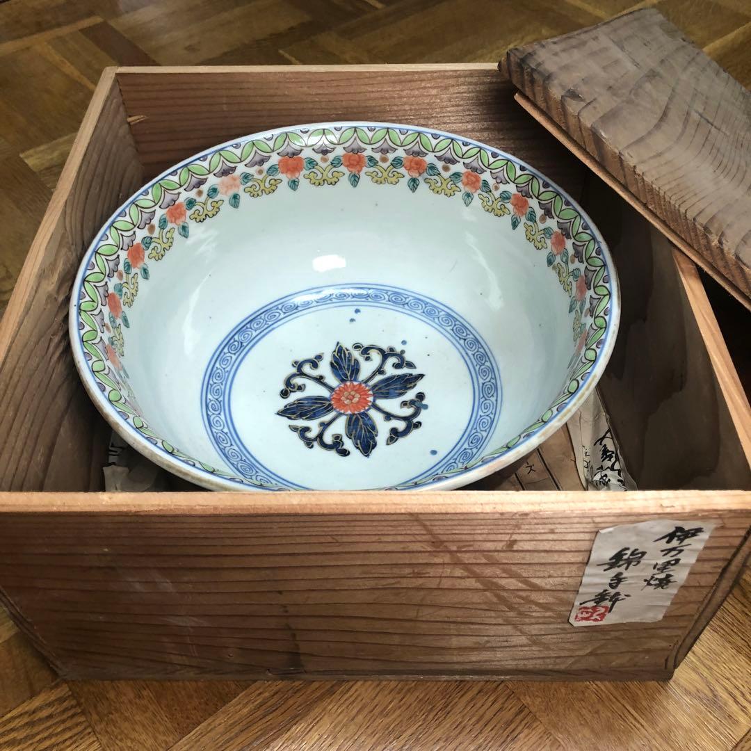 旧家蔵出　大型　伊萬里焼　錦手 アンティーク　骨董品