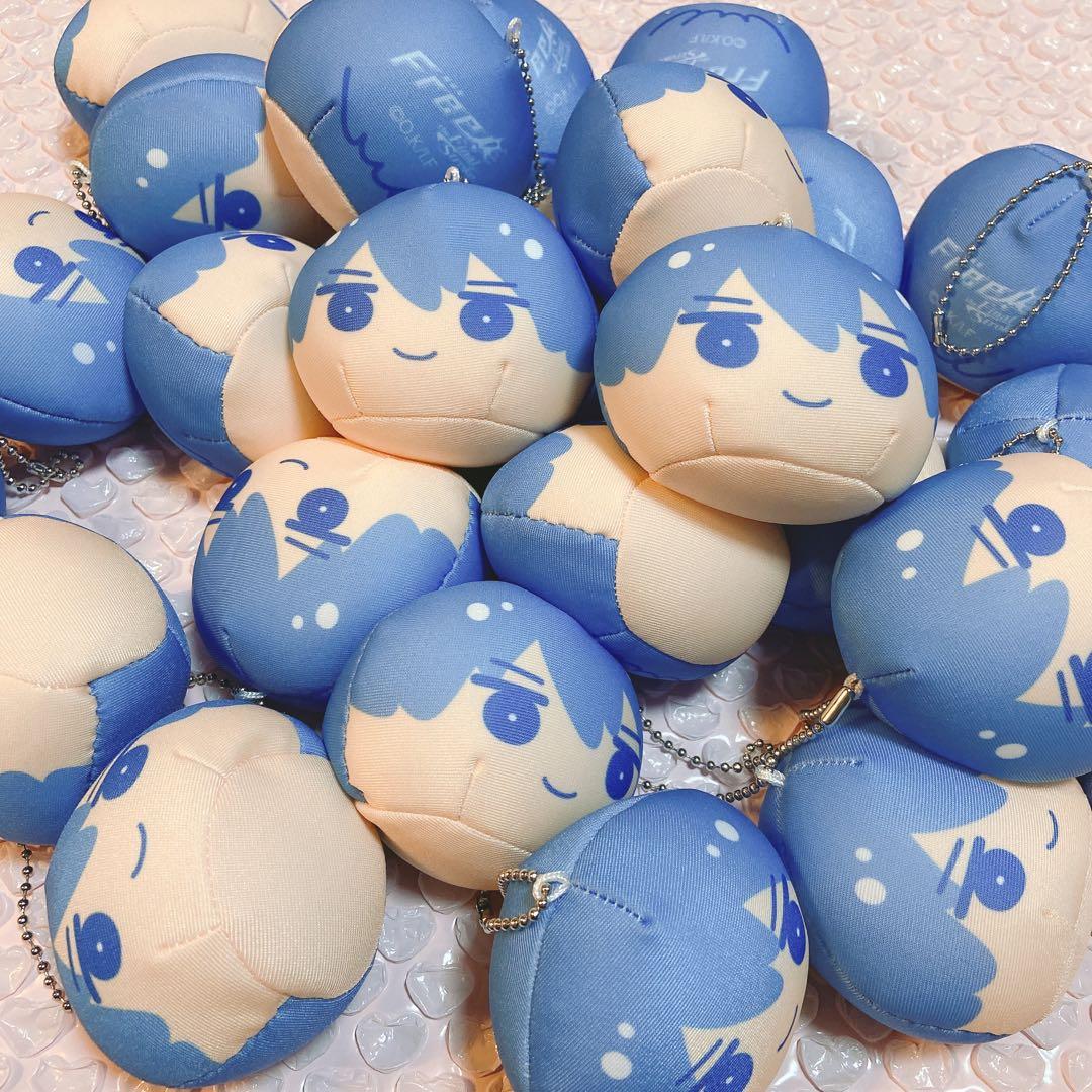 Free! FS おまんじゅう　七瀬遙 七瀬遙(口閉じ) 「Free! おまんじゅうにぎにぎマスコット」を持って